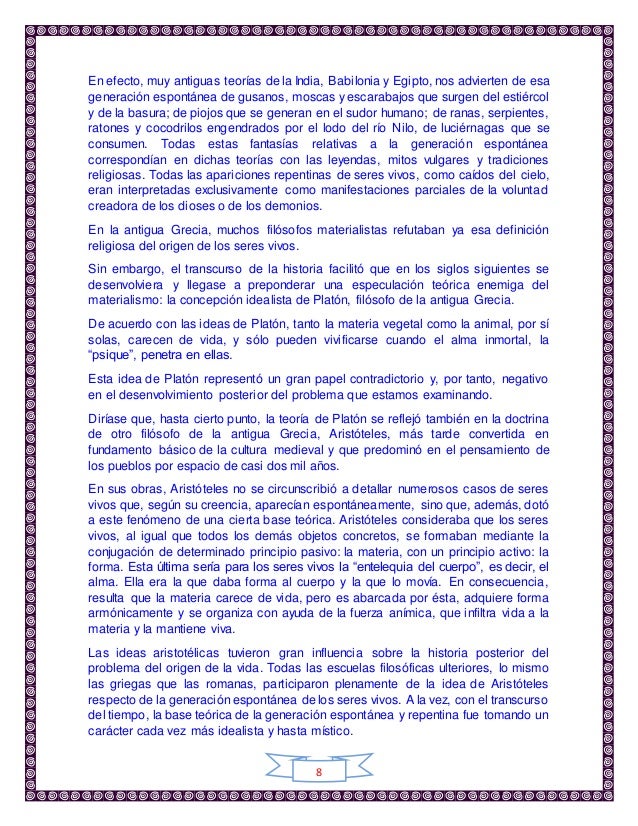 el origen de la vida alexander oparin resumen